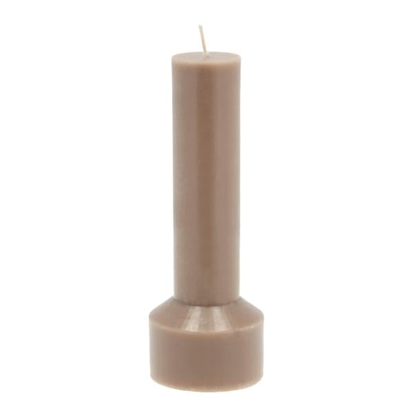 Hvils lys 7x20 cm taupe