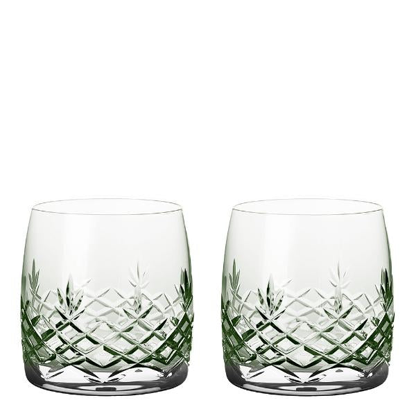 Crispy Aqua vannglass 23 cl 2 stk emerald