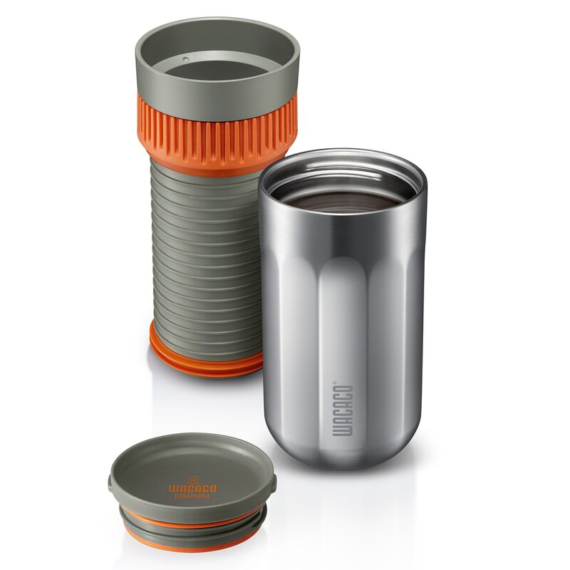 Pipamoka alt-i-ett presskanne/termokopp 240 ml svart