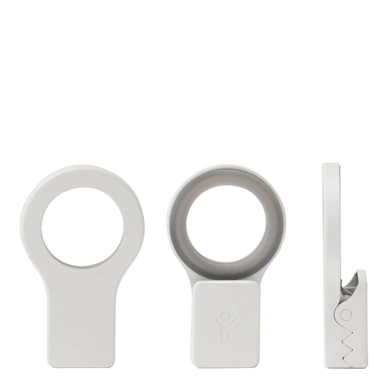 Loop kjøkkenhåndkleklype 2 stk hvit