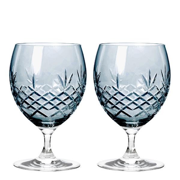 Crispy Eightball glass 55 cl 2 stk sapphire