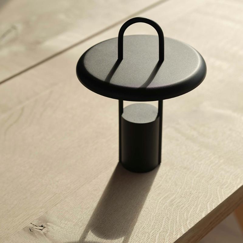 Pier bærbar LED lampe 25 cm black