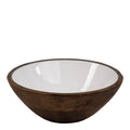 Bolle mangotre 20,4 cm rustic brown/hvit