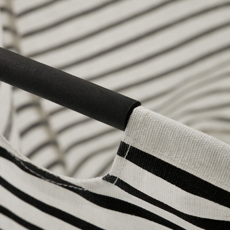 Stripes vaskepose 40 cm svart/hvit