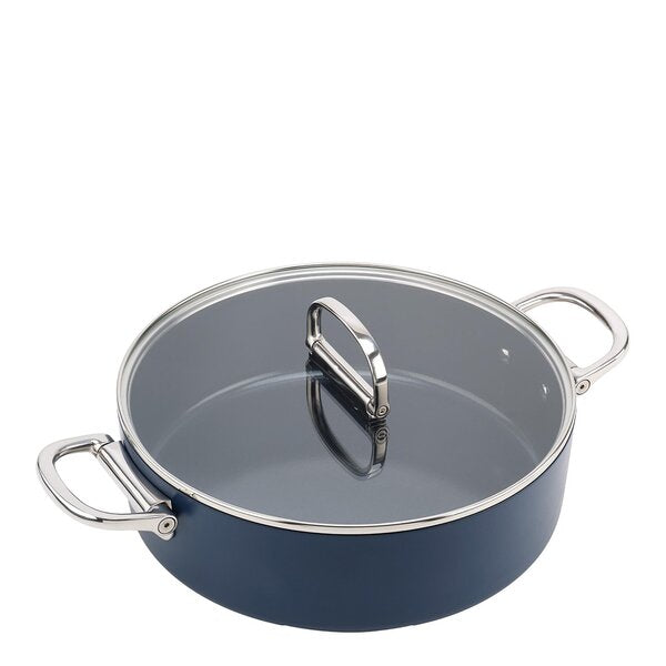 Space kasserolle m/lokk 28 cm 4,5L midnight blue
