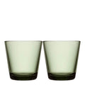 Kartio glass 21 cl 2 stk furugrønn