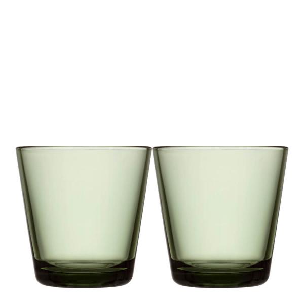 Kartio glass 21 cl 2 stk furugrønn