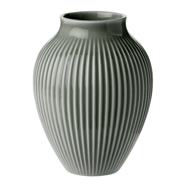 Ripple vase 12,5 cm matt celadon green