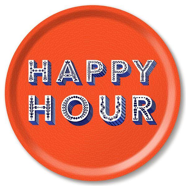 Serveringsbrett 31 cm happy hour