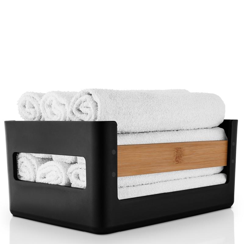 Nordic kitchen matvarekasse 27 cm svart/bambus