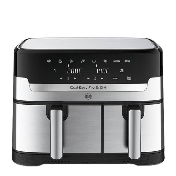 Dual Easy Fry & Grill airfryer 5,2/3,1L silver