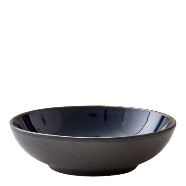 Pastaskål 20 cm svart/blå