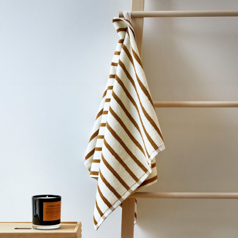 Everyday stripe håndkle 50x90 cm oker