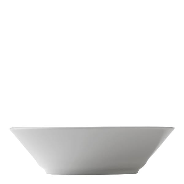 Hvit Riflet dyp tallerken 17 cm