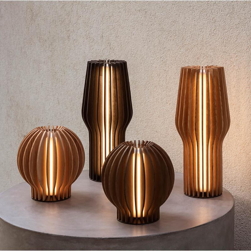 Radiant rund LED lampe 15 cm eik