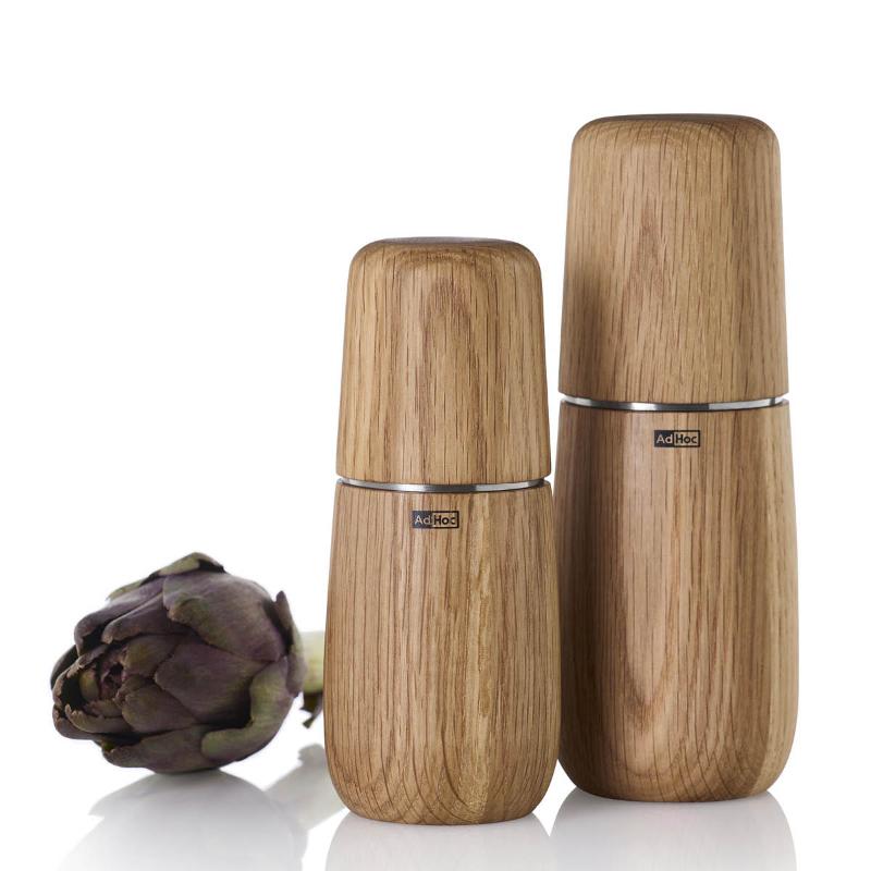 Yono krydderkvern 15 cm eik