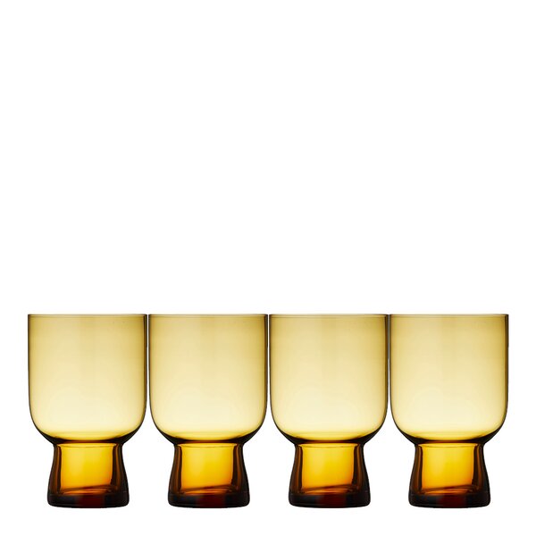 Sorrento vannglass 30 cl 4 stk amber