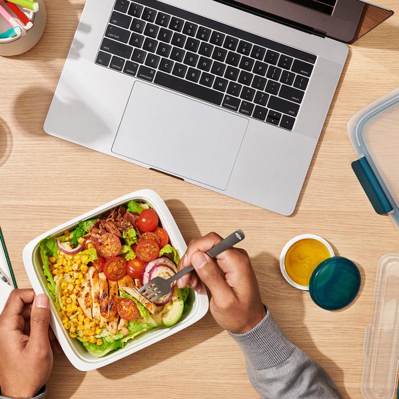 Prep & go salat container 1,5L grønn