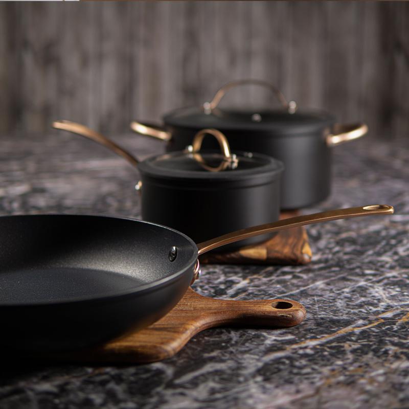 Black Copper grytesett kfcc g7 3 deler svart/kobber