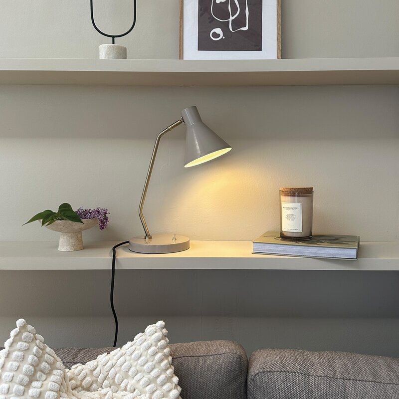Sleep bordlampe 43,3 cm beige