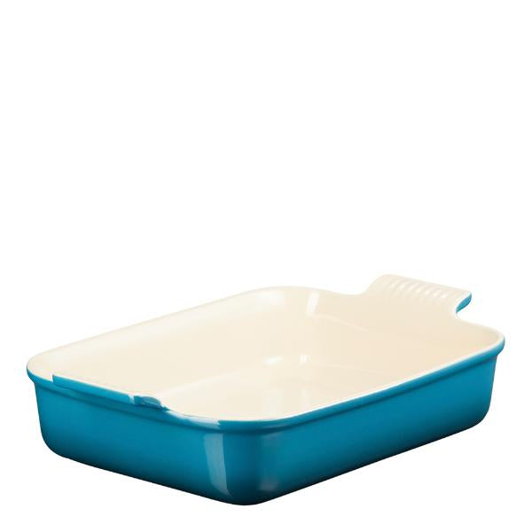 Heritage rektangulær form 26x19 cm deep teal