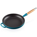 Signature stekepanne med trehåndtak 28 cm deep teal