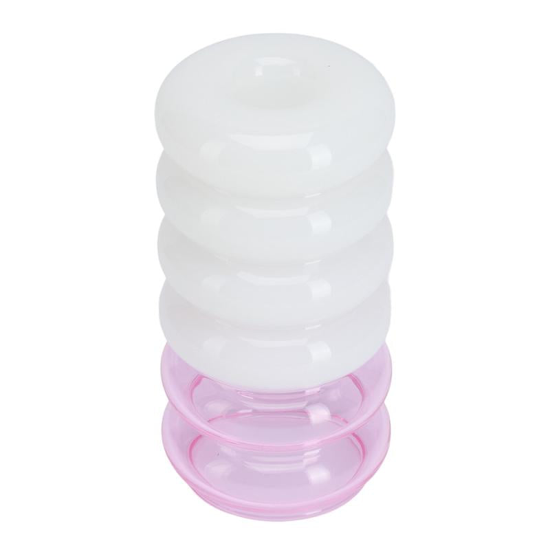 Bubble vase/lysestake 13,5 cm rosa