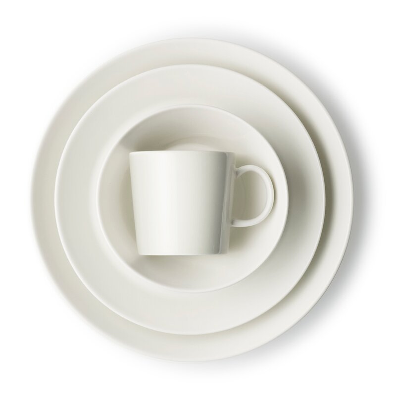 Teema tallerken 21 cm 4 stk hvit
