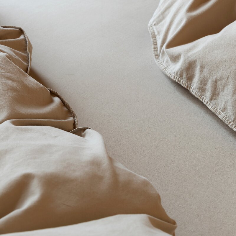 Frøya laken 180x200 cm beige