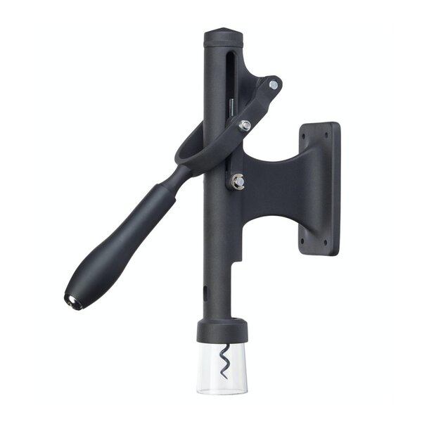 Deluxe veggmontert vinåpner 31,5 cm svart