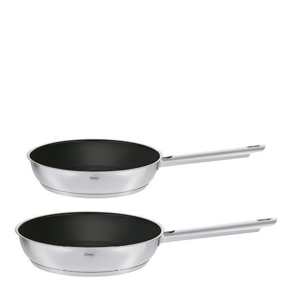 PureElements stekepannesett 2 deler 20/28 cm stål/svart