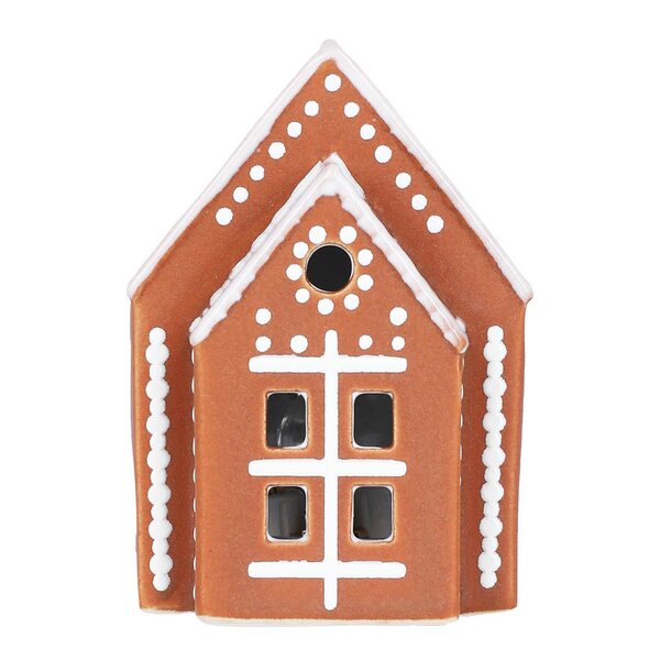 Gingerbread lyshus Kirke LED 8,5 brun