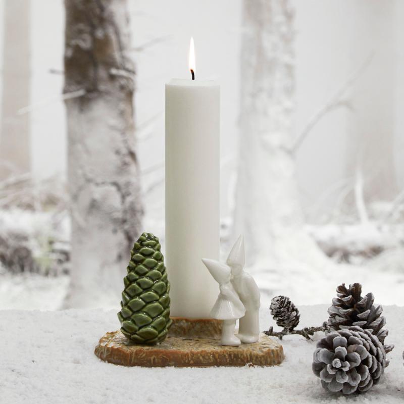 Christmas Tales Christmas kiss H12 cm hvit