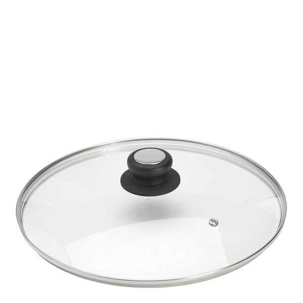 Glasslokk med bakelitt knott 28 cm