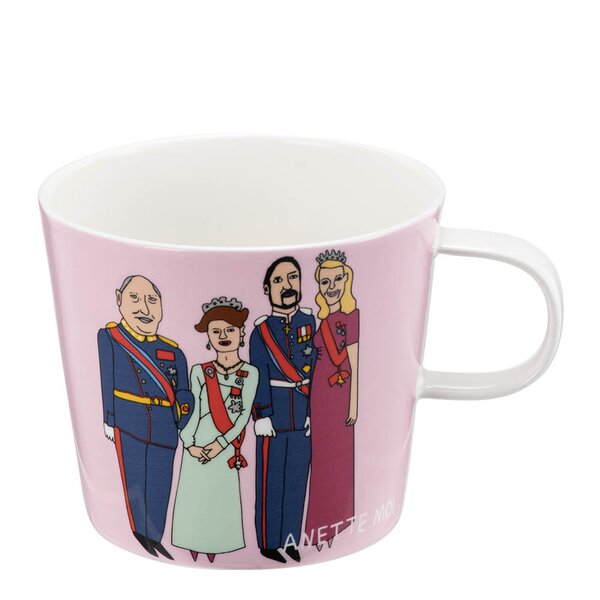 Anette Moi krus 27 cl kongefamilien rosa/multi