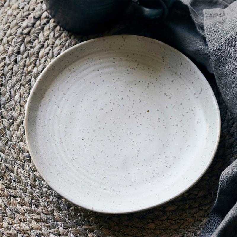 Pion tallerken 16,5 cm grå/hvit