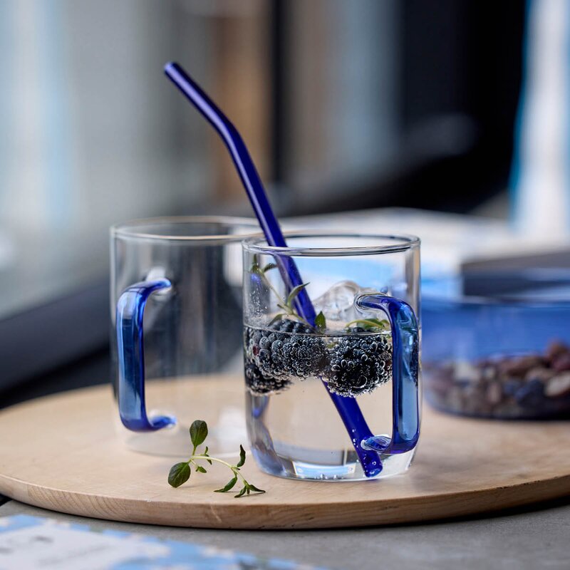 Torino glasskrus 40 cl 2 stk blå