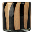 Calore lyslykt 10x10 cm beige/svart stripe