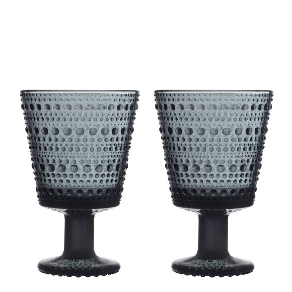 Kastehelmi universalglass 26 cl 2 stk mørk grå