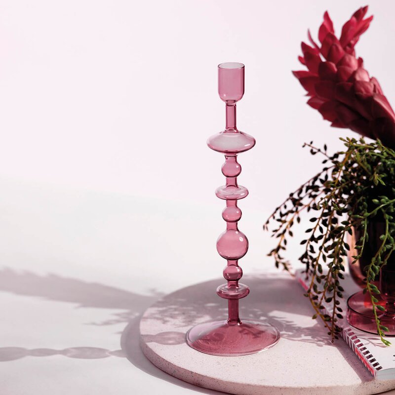 Like Home lysestake 27 cm grape