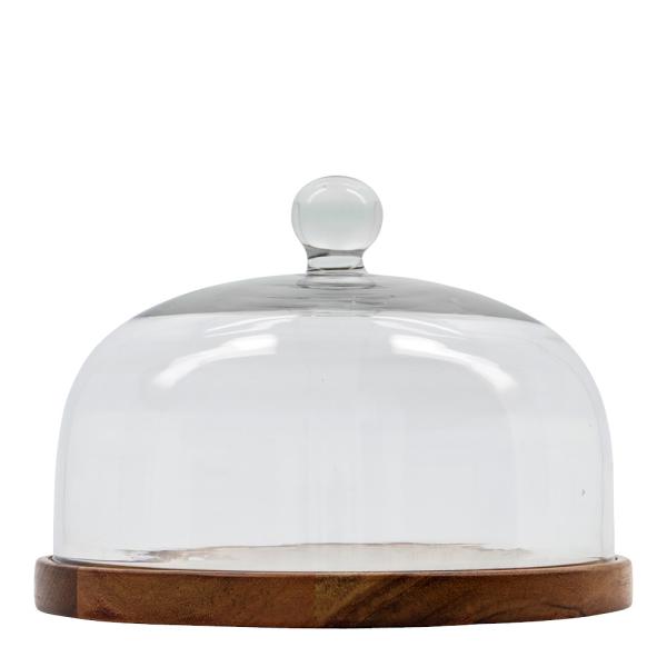 Vahé osteklokke 13 cm natur