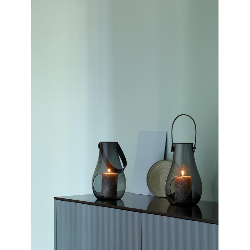 Design With Light hurricane lanterne 25 cm smoke
