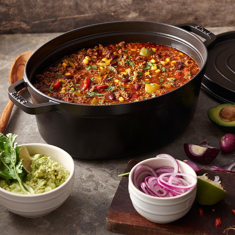 La Cocotte oval gryte 29 cm 4,2L svart