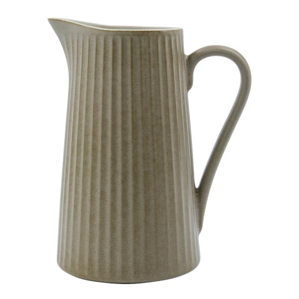 Pleat kanne 21 cm grå/brun