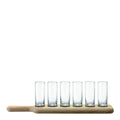 Vodka shotglass 6 stk med brett klar