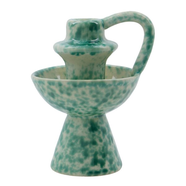 Diva lysestake 14 cm grønn