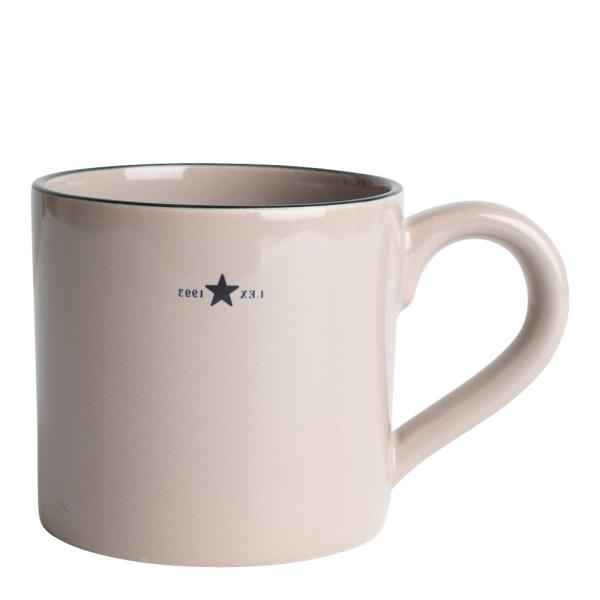 Icons krus 40 cl beige/blå