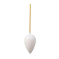 Winter Glow ornament dråpe 5x8 cm