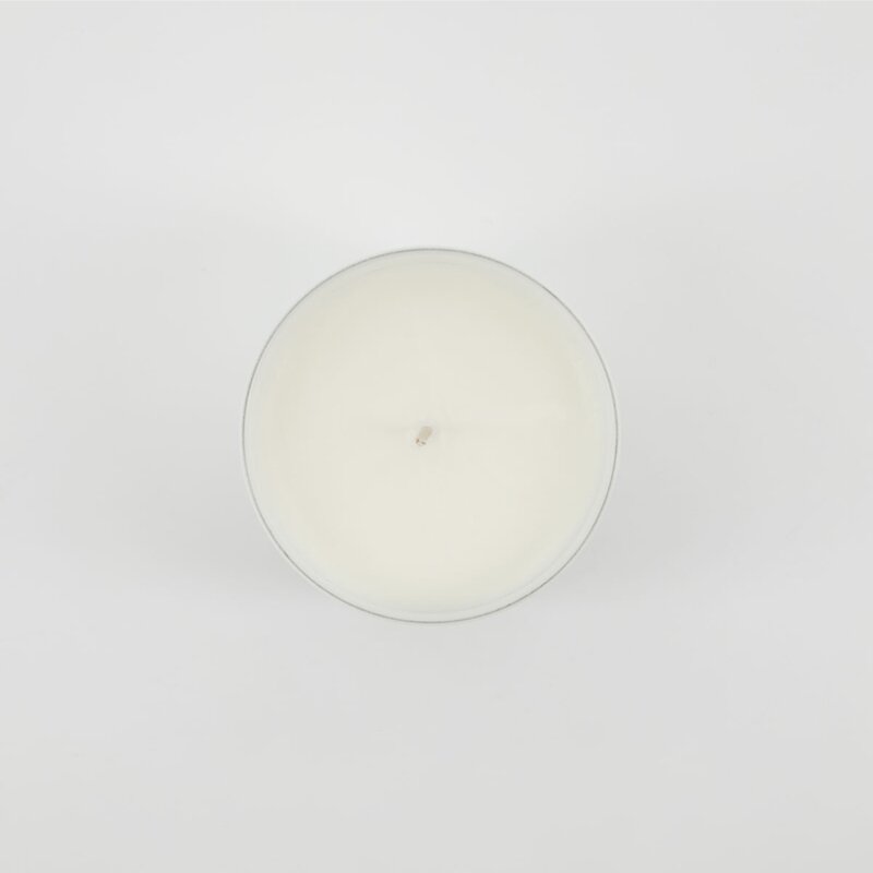 Duftlys fresh linen 9,5x8 cm hvit