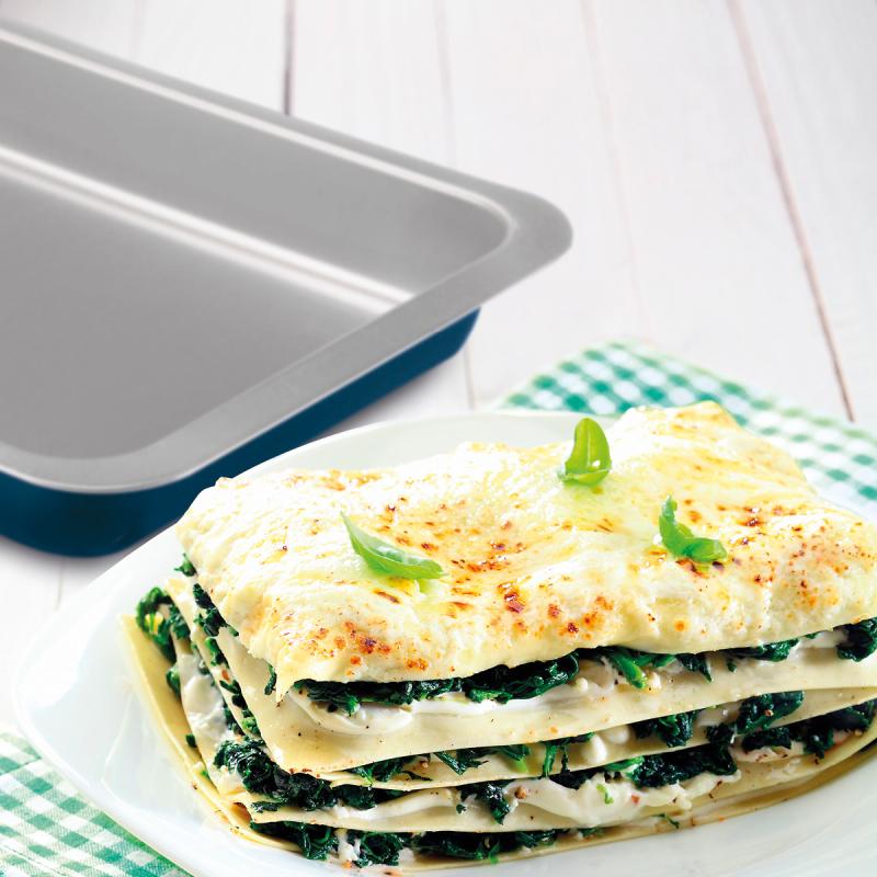 Xbake ildfast form rektangulær 32 cm blå